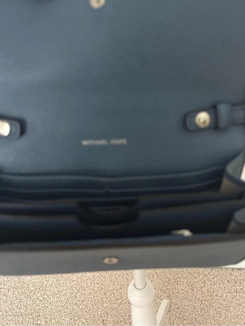 Michael Kors Blue Leather Crossbody Bag